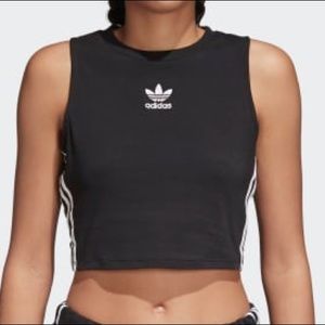 Black adidas cropped top. Worn once